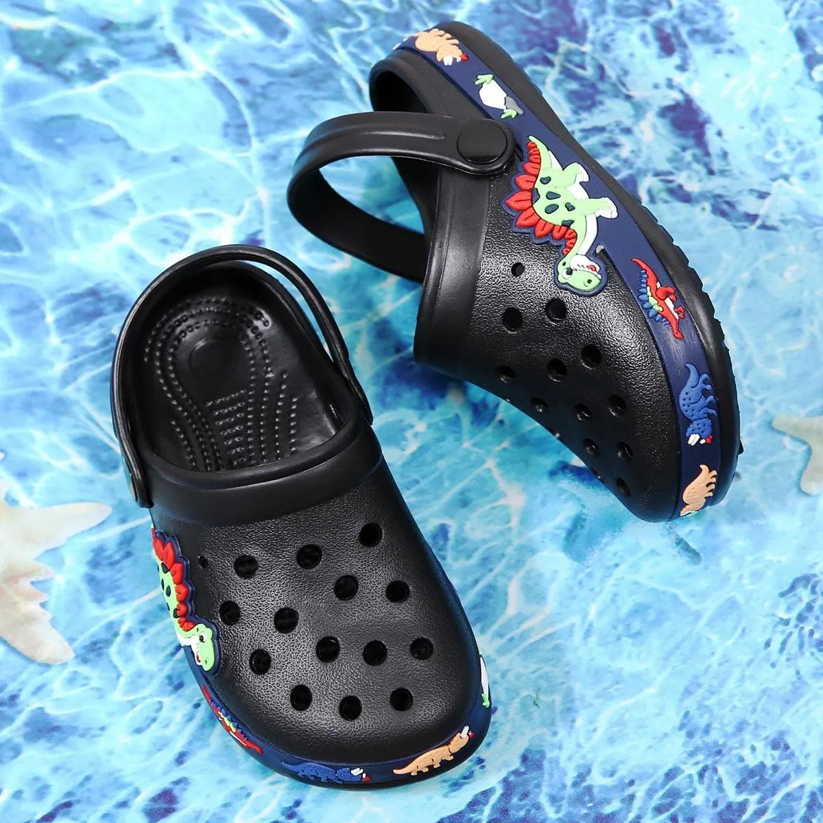 Meidiastra Kids Boys Girls Cartoon Clogs Slippers Toddler Slip On Lightweight Beach Pool Sandals