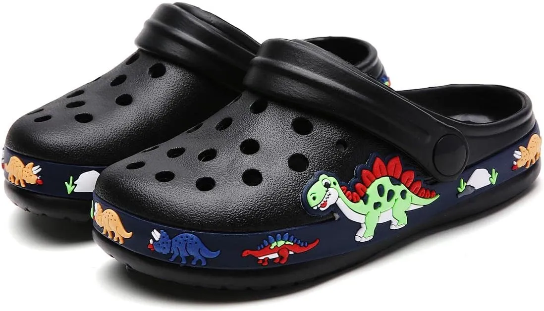 Meidiastra Kids Boys Girls Cartoon Clogs Slippers Toddler Slip On Lightweight Beach Pool Sandals