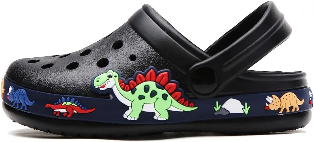 Meidiastra Kids Boys Girls Cartoon Clogs Slippers Toddler Slip On Lightweight Beach Pool Sandals