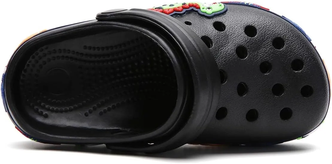 Meidiastra Kids Boys Girls Cartoon Clogs Slippers Toddler Slip On Lightweight Beach Pool Sandals