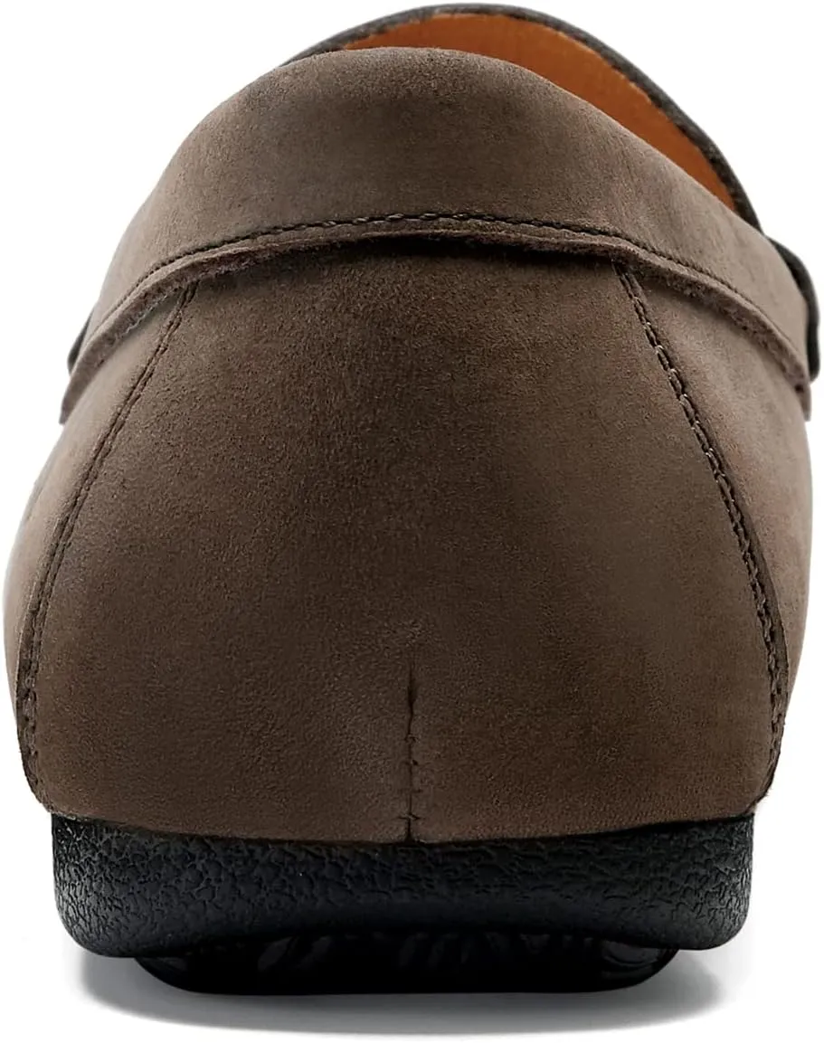 Mens Casual Loafer Shoes Genuine Leather Driver Driving Style Moccasins Classic Comfortable Slip On Penny Loafers for Men