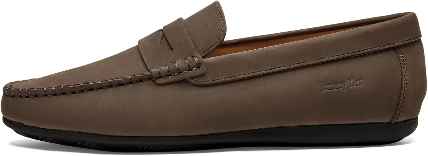 Mens Casual Loafer Shoes Genuine Leather Driver Driving Style Moccasins Classic Comfortable Slip On Penny Loafers for Men