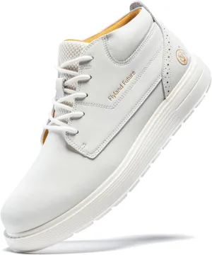 Men's Chukka Boots Casual Fashion Sneakers Lace Up Leather Ankle Boots Slip On Lightweight Walking Driving Shoes