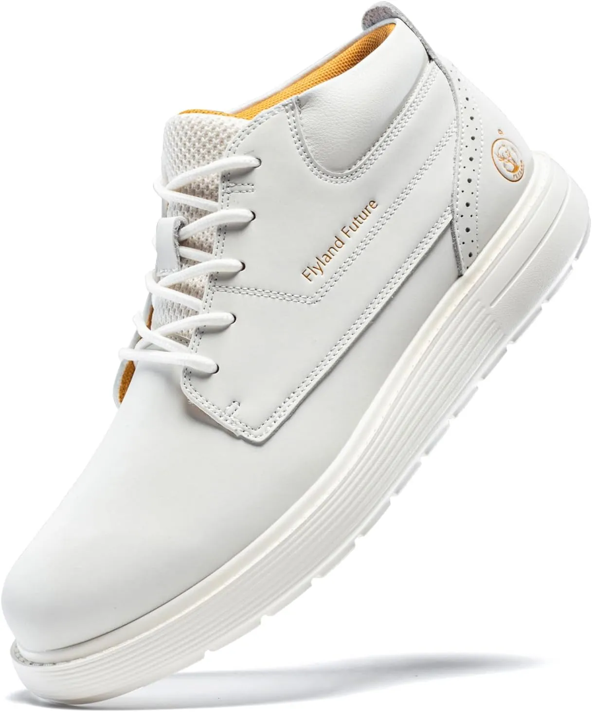 Men's Chukka Boots Casual Fashion Sneakers Lace Up Leather Ankle Boots Slip On Lightweight Walking Driving Shoes