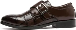 Men's Dress Loafer Shoes Monk Strap Slip On Loafers Men's Business Casual Shoes