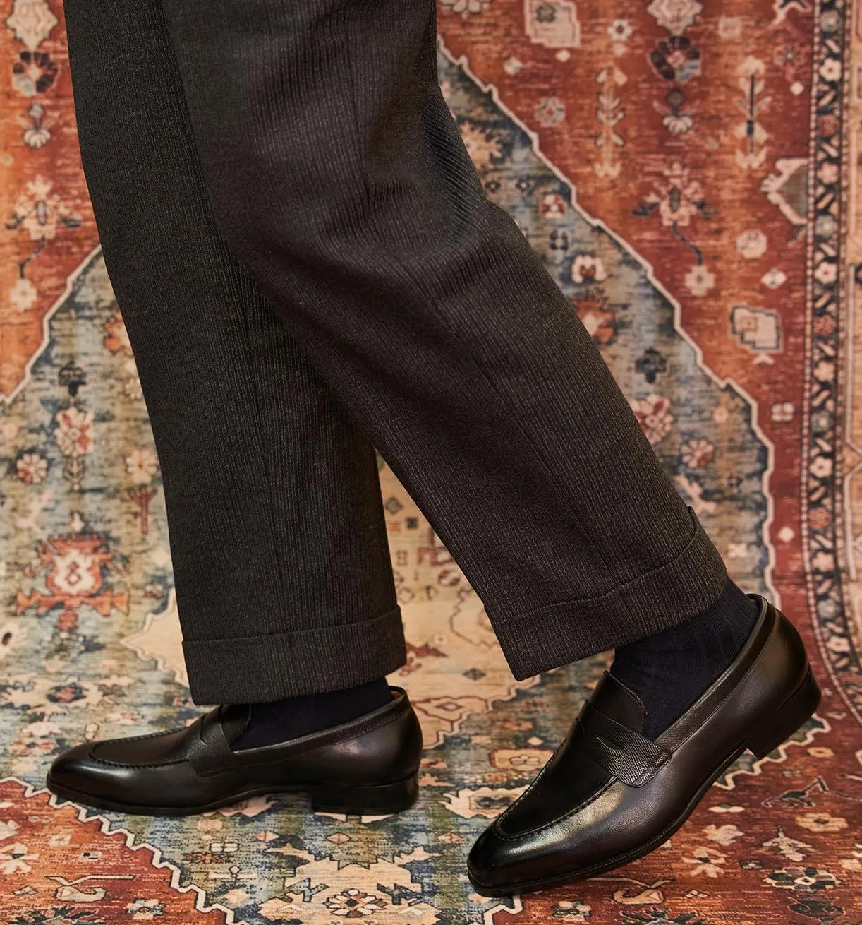 Men's Loafers & Slip-Ons Wedding Dress Genuine Leather Prom Formal Mocasines Business Casual Penny Loafers Comfortable Tuxedo Shoes for Men