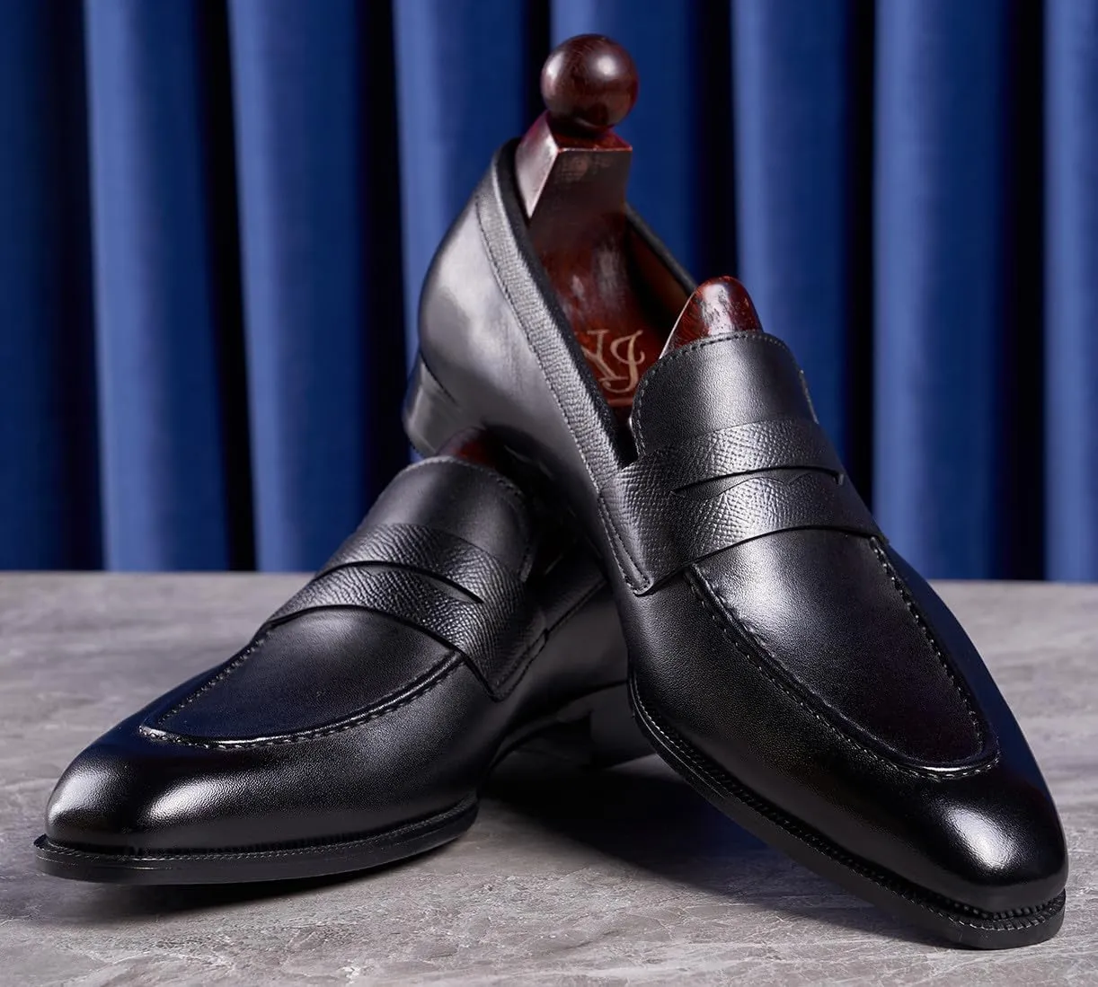 Men's Loafers & Slip-Ons Wedding Dress Genuine Leather Prom Formal Mocasines Business Casual Penny Loafers Comfortable Tuxedo Shoes for Men