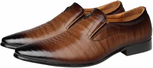 Men's Loafers Leather Wedding Party Dress Shoes Mens Shoes Classic Business Leather Mens Black Business Casual Shoes