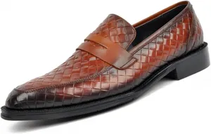 Men's Loafers Slip on Shoes Loafers Driving Loafers Casual Weaving Loafers for Men