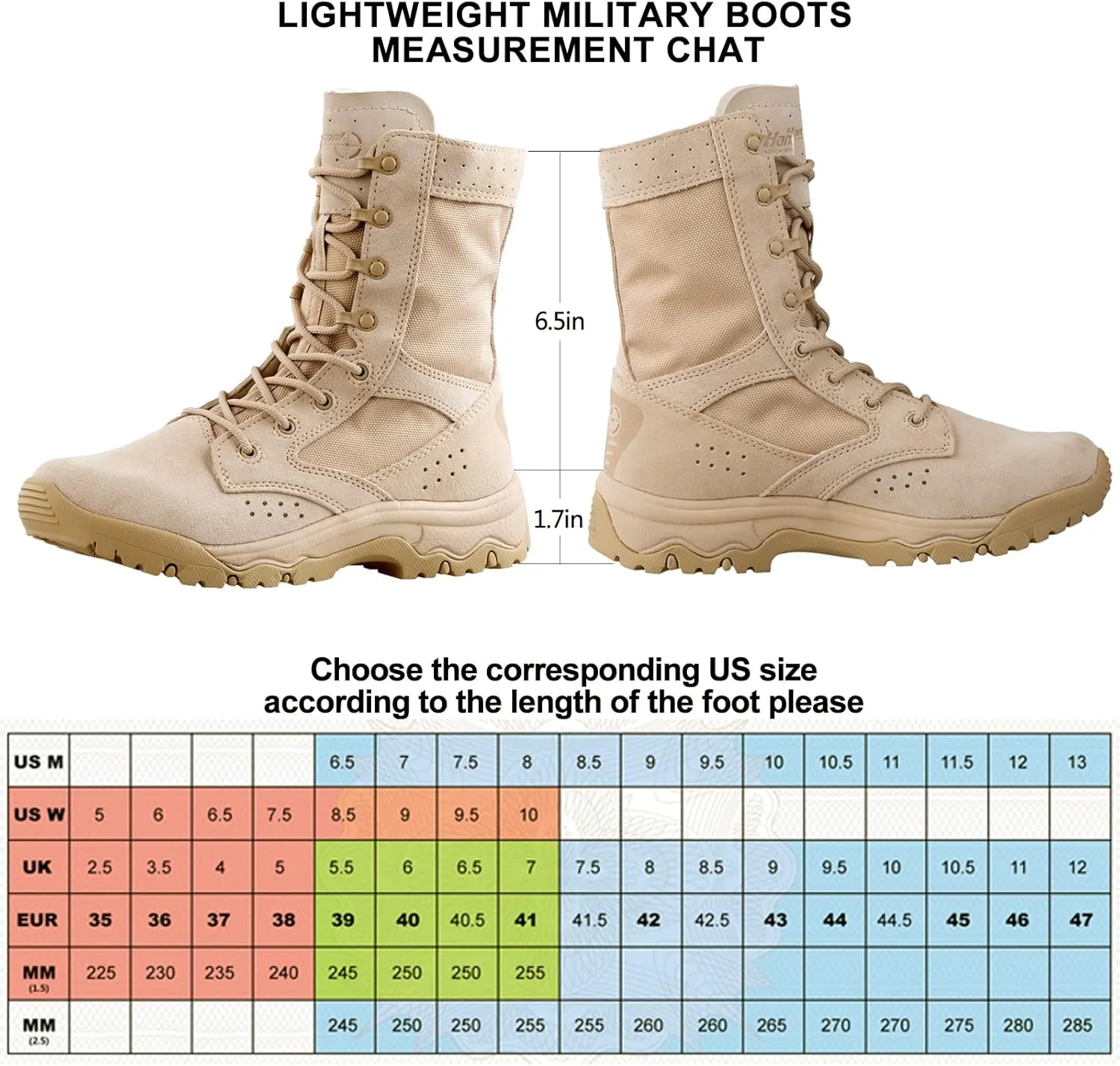 Men's Military Boots Lightweight Army Combat Tactical Military Boots For Men Hunting Jungle Hiking Work Boots