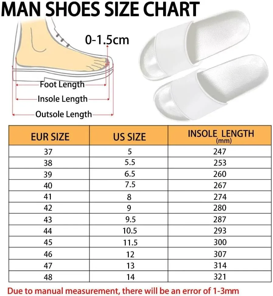 Mens Pillow House Slide Sandals Non-Slip Black Bath Sandals Wide Width EVA Flat Shoes Quick Drying Peep Toe Slippers Beach Dress Shoes