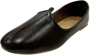 Men's Punjabi Jutti Durable and Comfortable Indian Wedding Shoes, Classic Ethnic Footwear Mojari Loafers for Men