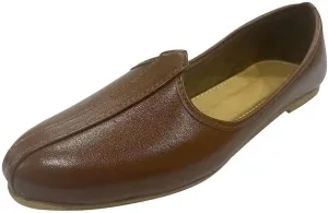 Men's Punjabi Jutti Durable and Comfortable Indian Wedding Shoes, Classic Ethnic Footwear Mojari Loafers for Men