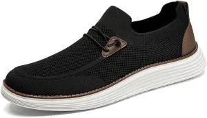 Mens Slip on Loafers Boat Shoes Non Slip Walking Shoes Running Shoes Fashion Sneakers for Men Comfort Lightweight Breathable Casual Office Shoes