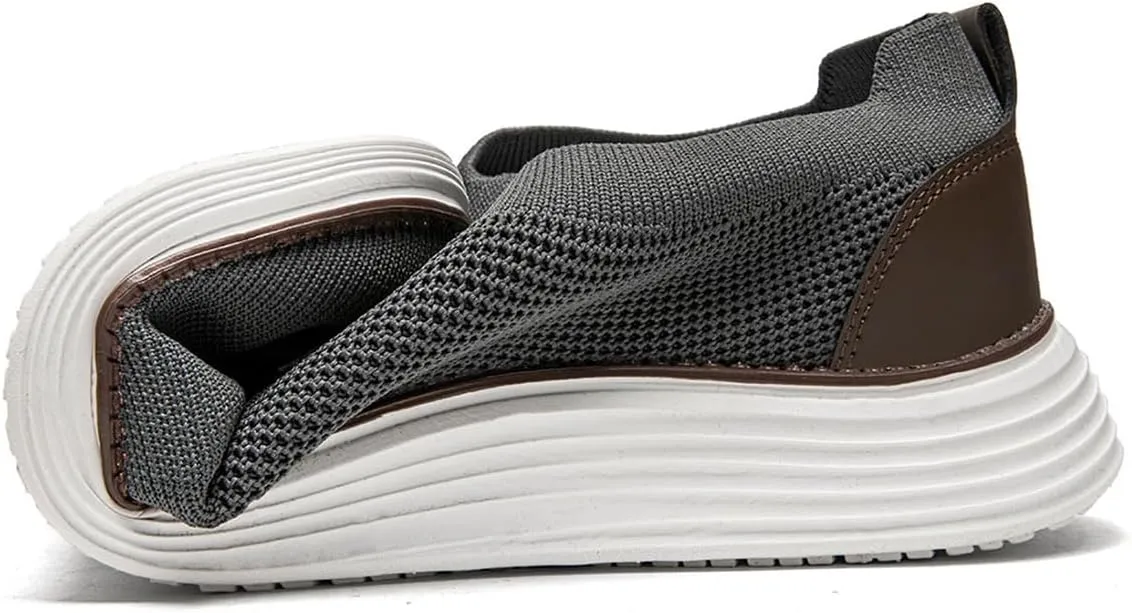 Mens Slip on Loafers Boat Shoes Non Slip Walking Shoes Running Shoes Fashion Sneakers for Men Comfort Lightweight Breathable Casual Office Shoes
