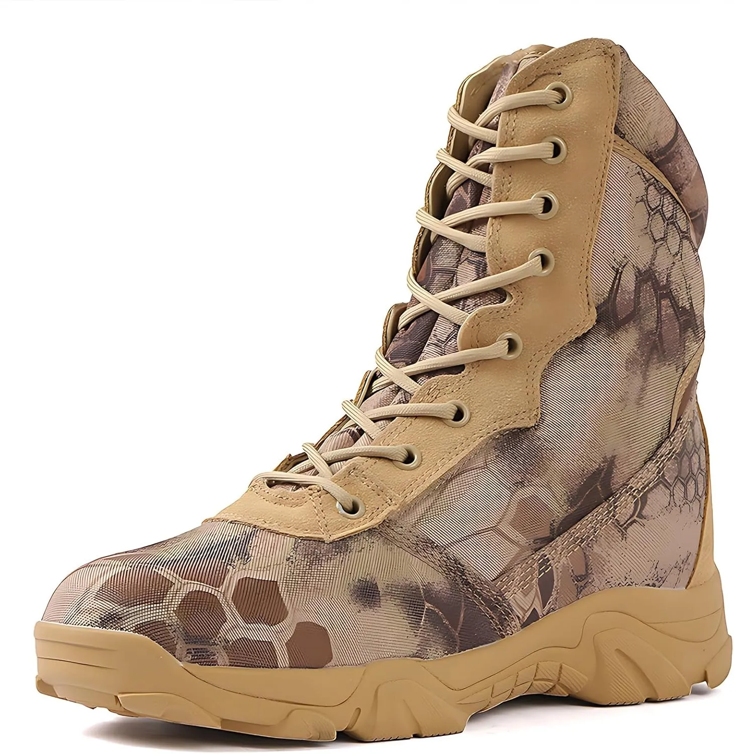 Men's Tactical Boots, Autumn and Winter Outdoor Snow Land Warfare Boots, Waterproof Breathable Special Tactical Shoes