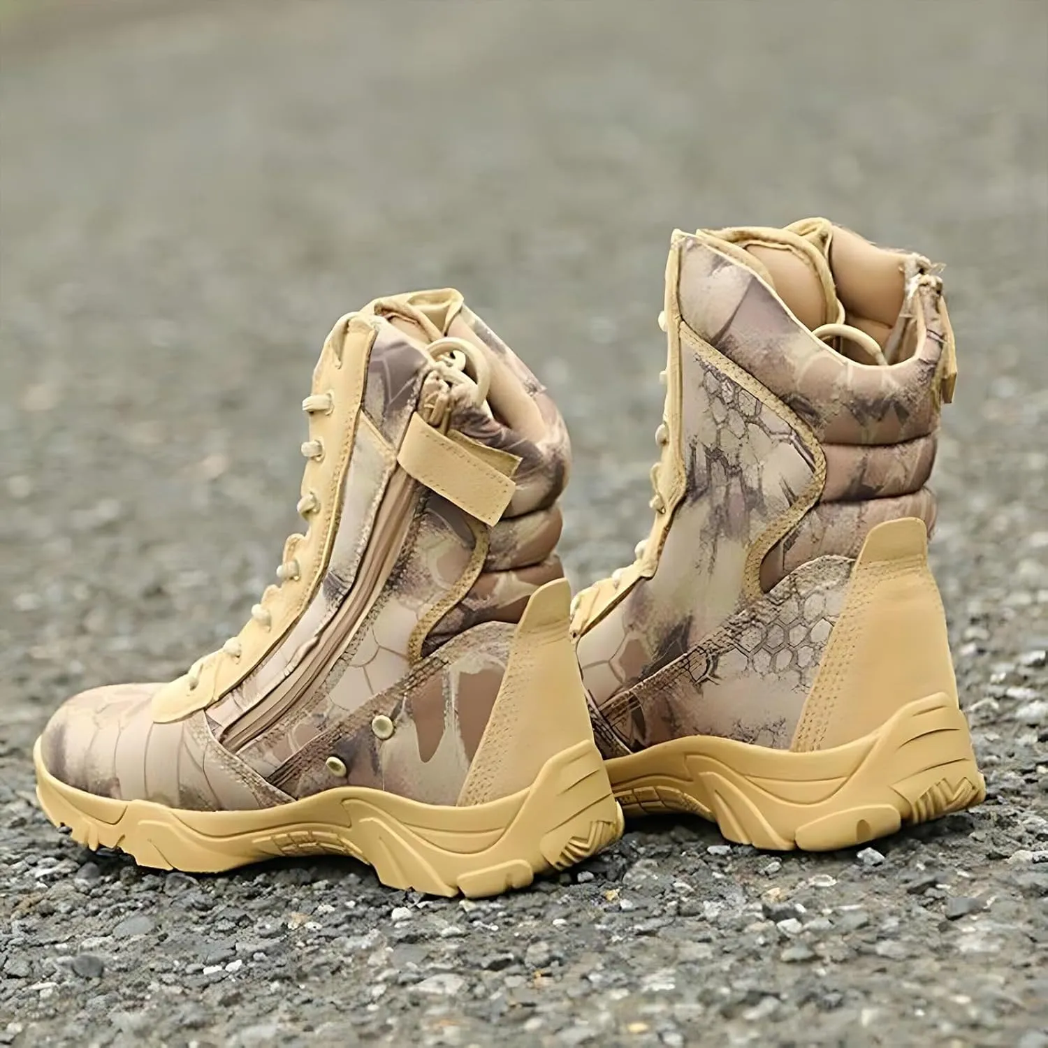 Men's Tactical Boots, Autumn and Winter Outdoor Snow Land Warfare Boots, Waterproof Breathable Special Tactical Shoes