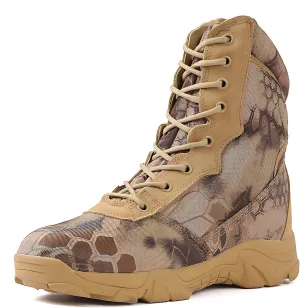Men's Tactical Boots, Autumn and Winter Outdoor Snow Land Warfare Boots, Waterproof Breathable Special Tactical Shoes