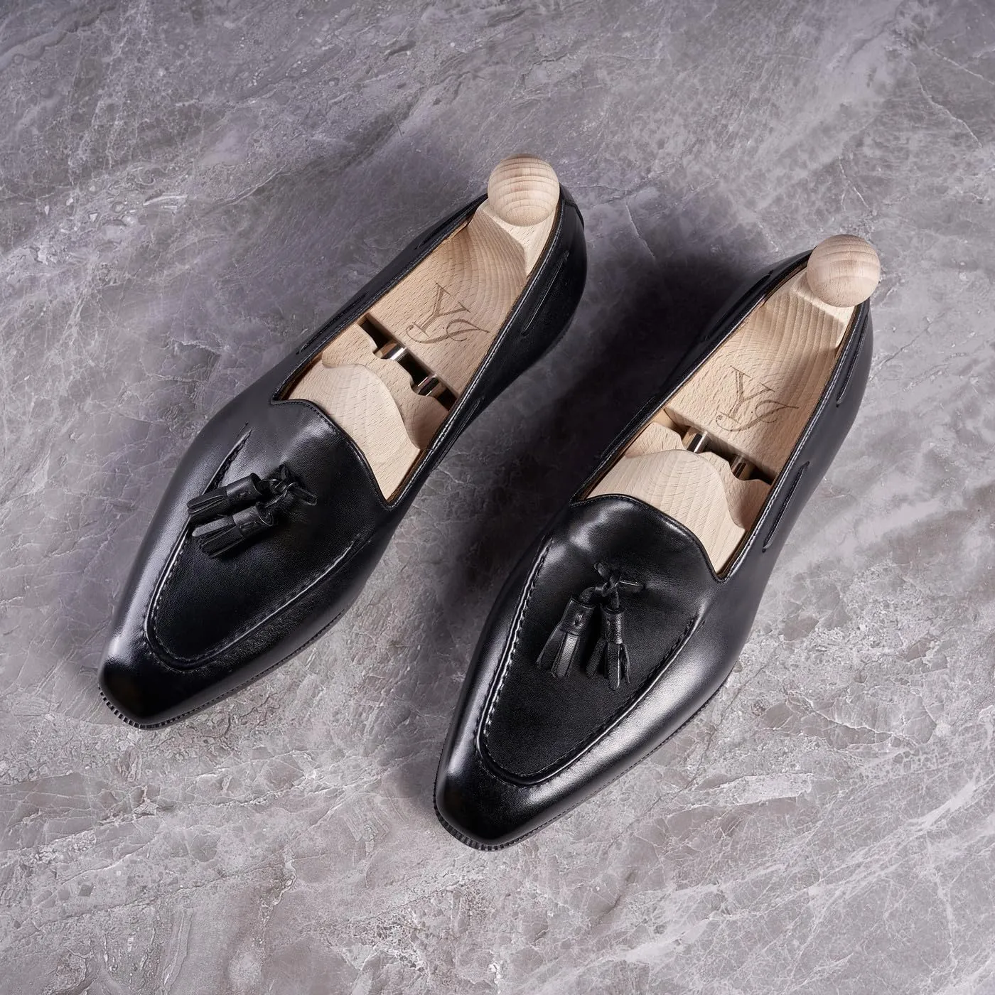 Mens Tassel Loafers Dress Casual Slip On Shoes Genuine Leather Prom Suit Shoes Wedding Business Penny Loafers Fashion Mocasines Tuxedo Shoes for Men