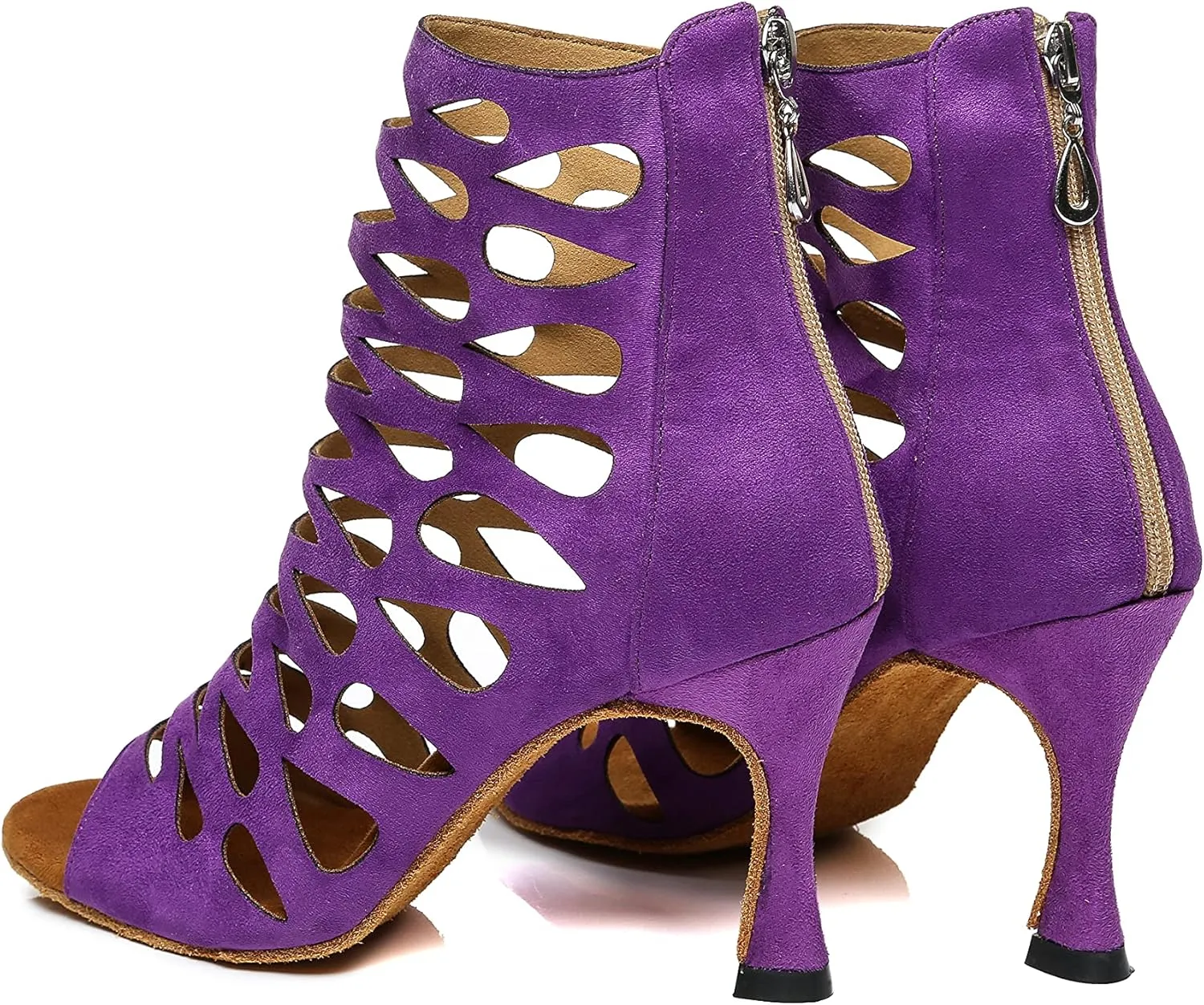 Minishion Ankle Dancing Heels Peep Toe Club Party Ankle Sandals Shoes