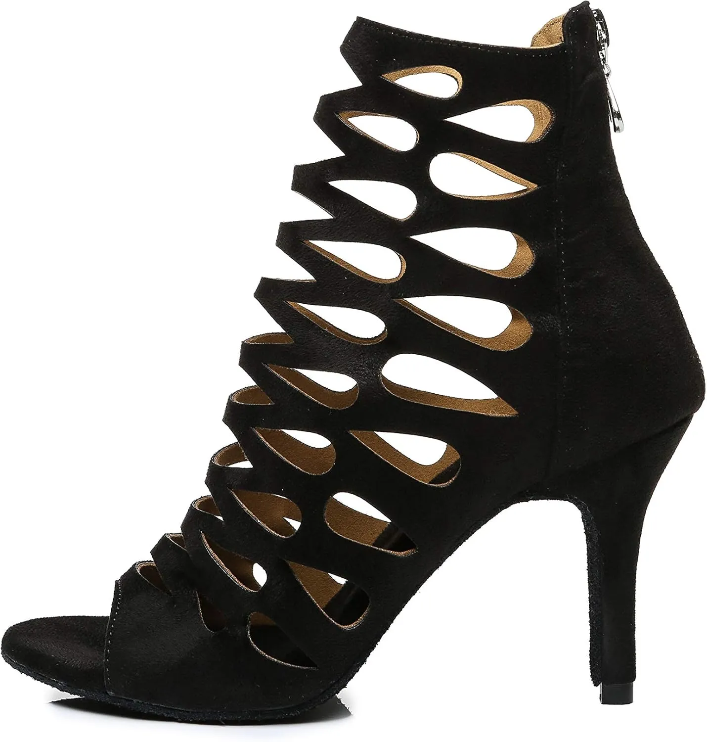 Minishion Ankle Dancing Heels Peep Toe Club Party Ankle Sandals Shoes