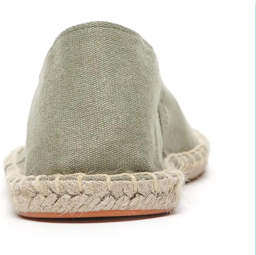 Mintzice Men's Solid Comfortable Slip on Canvas Espadrilles Flat