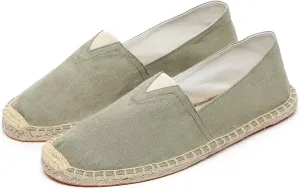 Mintzice Men's Solid Comfortable Slip on Canvas Espadrilles Flat