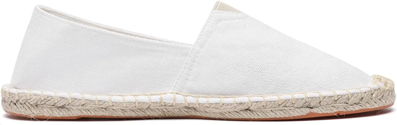 Mintzice Men's Solid Comfortable Slip on Canvas Espadrilles Flat