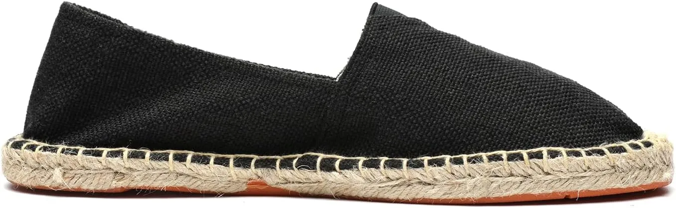 Mintzice Men's Solid Comfortable Slip on Canvas Espadrilles Flat