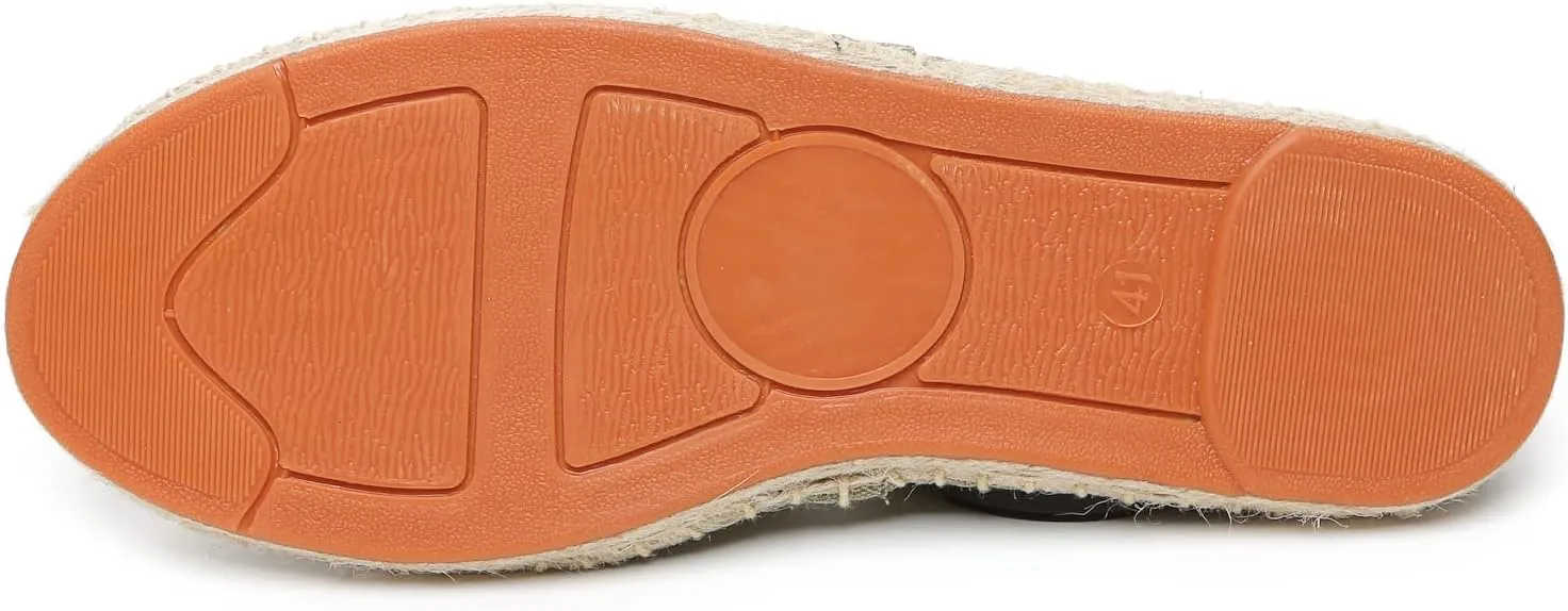 Mintzice Men's Solid Comfortable Slip on Canvas Espadrilles Flat