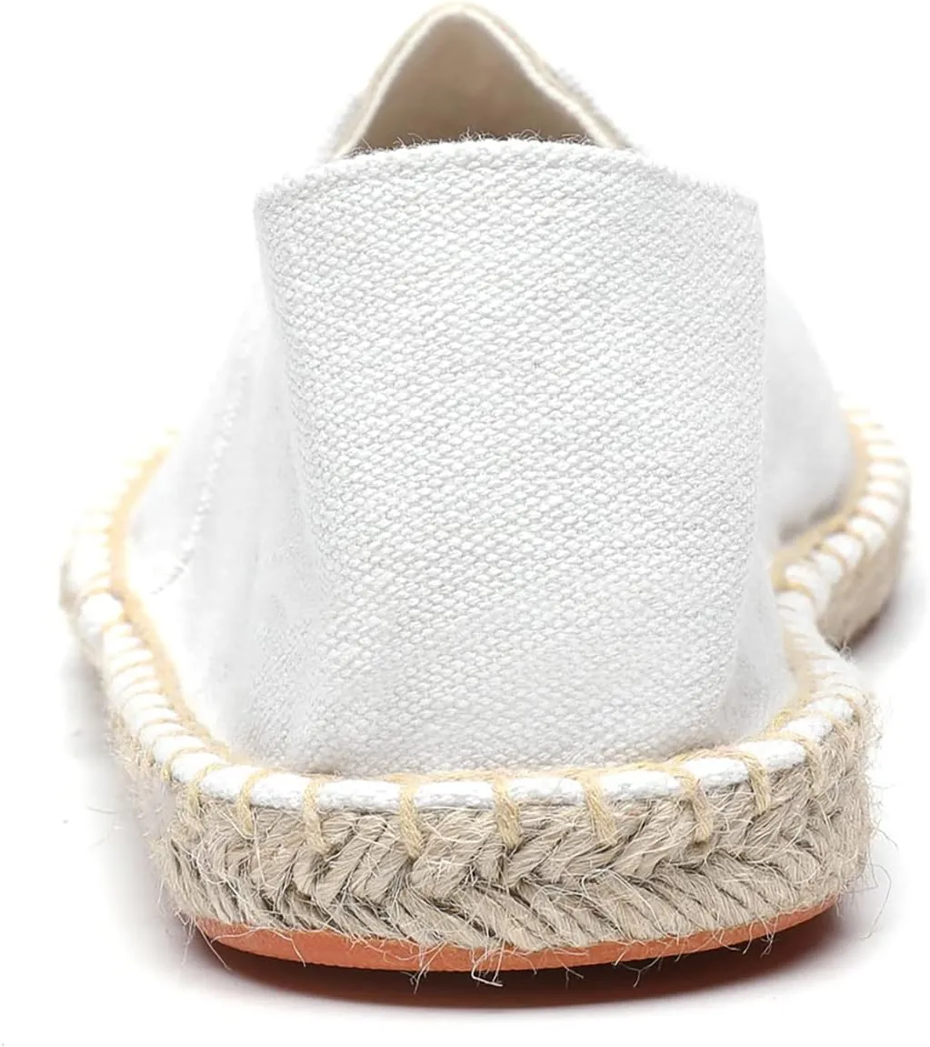 Mintzice Men's Solid Comfortable Slip on Canvas Espadrilles Flat