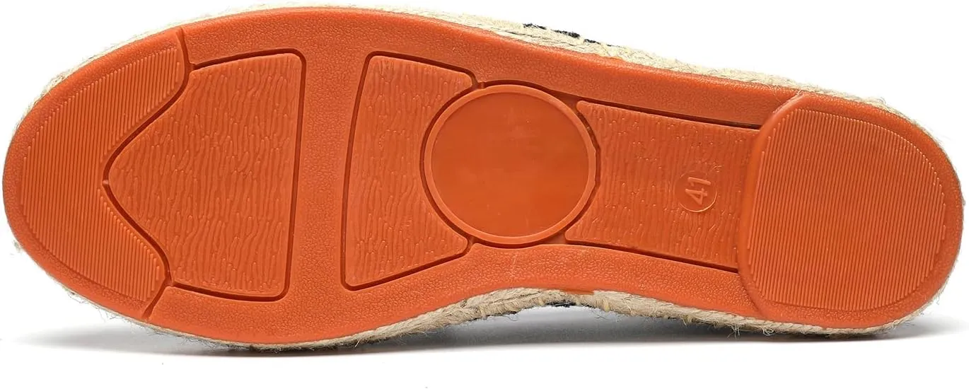 Mintzice Men's Solid Comfortable Slip on Canvas Espadrilles Flat