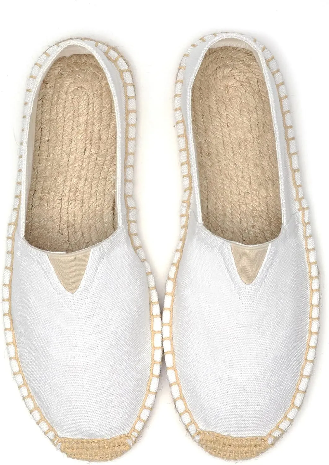 Mintzice Men's Solid Comfortable Slip on Canvas Espadrilles Flat