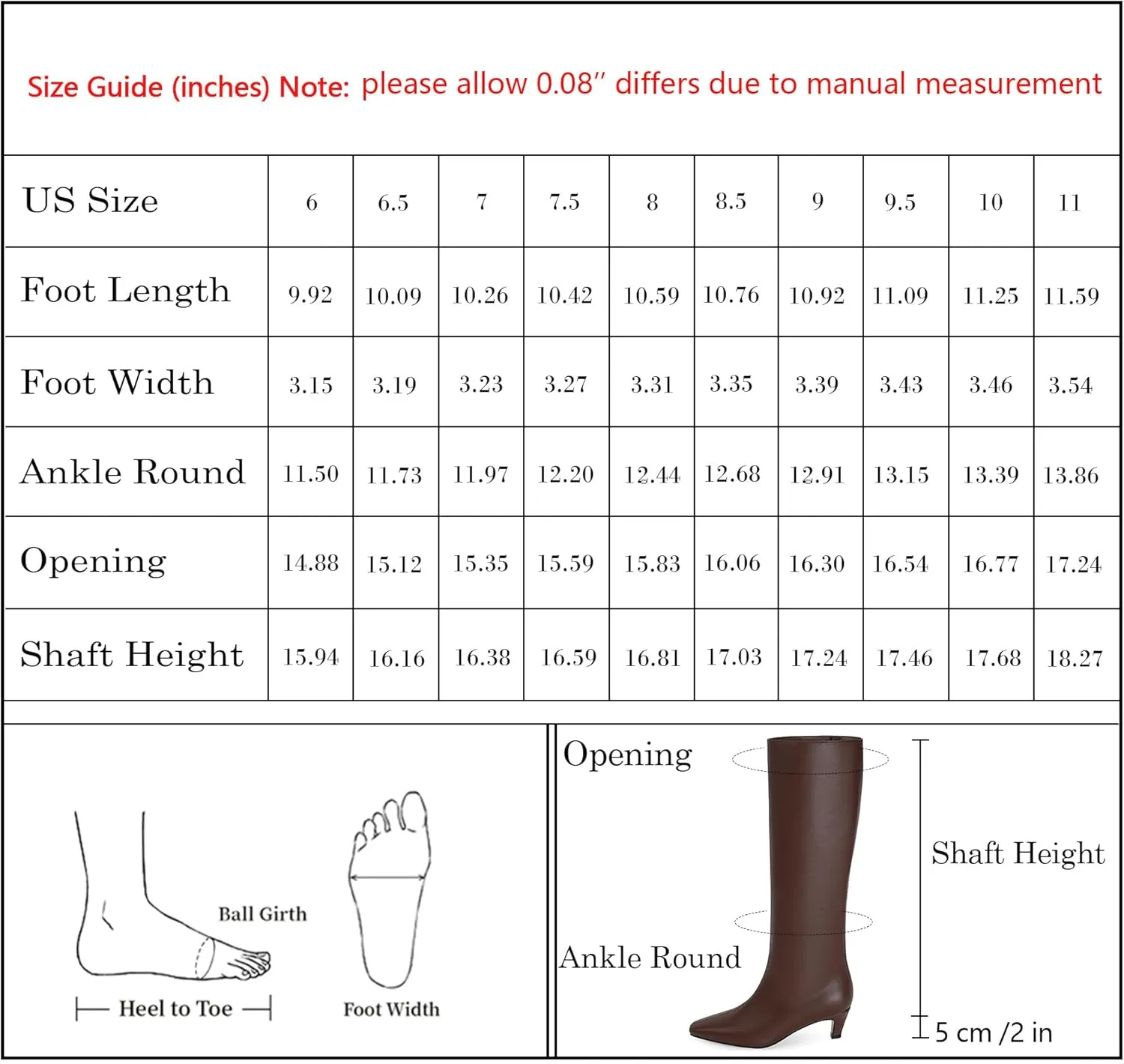 Modatope Knee High Boots Women Square Toe Kitten Heel Tall Boots Womens Fashion Long Boots