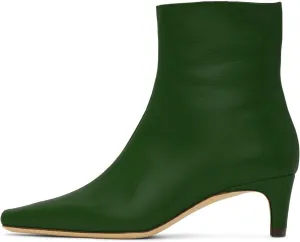 MOOMMO Women Low Chunky Heel Ankle Boots Square Toe Side Zipper Sock Booties Matte Comfy 2 Inch Thick Heel Dress Short Boots Closed Toe Mid Calf Stretch Chic Office Party Winter 4-11 M US