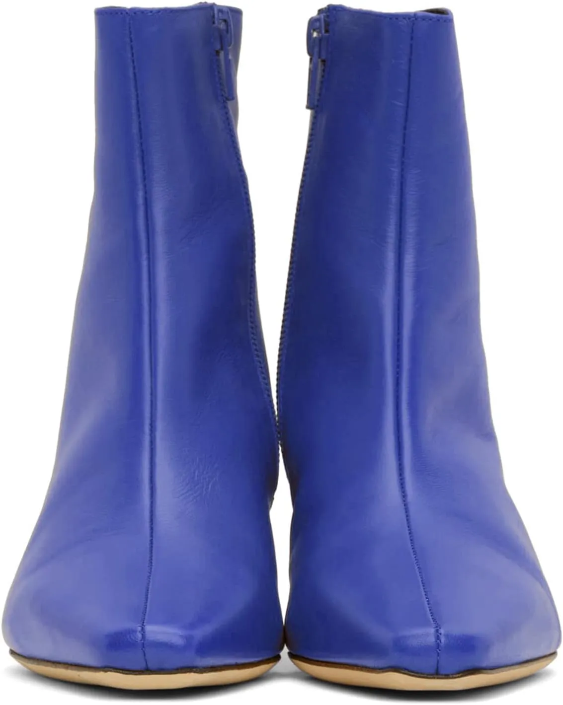 MOOMMO Women Low Chunky Heel Ankle Boots Square Toe Side Zipper Sock Booties Matte Comfy 2 Inch Thick Heel Dress Short Boots Closed Toe Mid Calf Stretch Chic Office Party Winter 4-11 M US