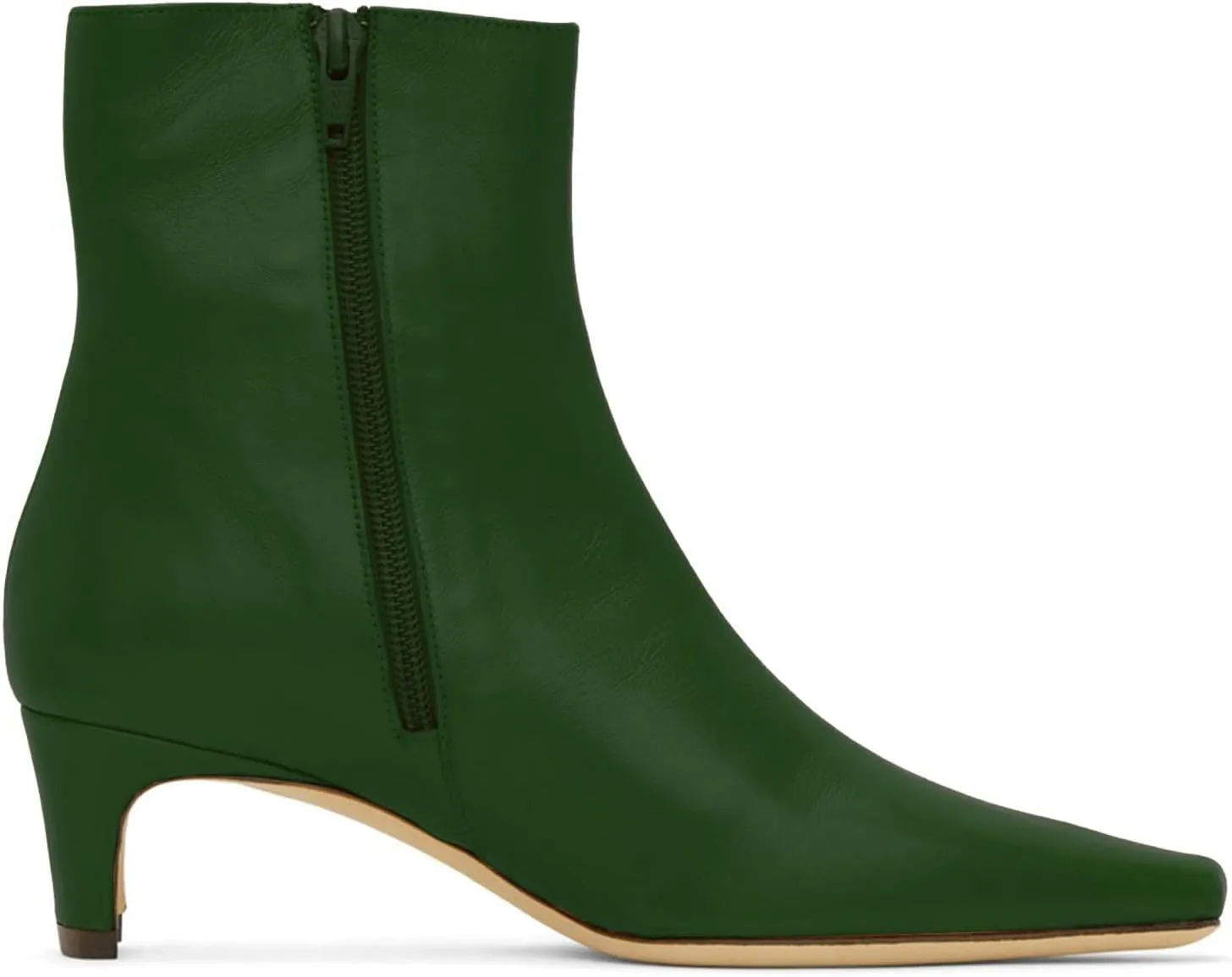 MOOMMO Women Low Chunky Heel Ankle Boots Square Toe Side Zipper Sock Booties Matte Comfy 2 Inch Thick Heel Dress Short Boots Closed Toe Mid Calf Stretch Chic Office Party Winter 4-11 M US