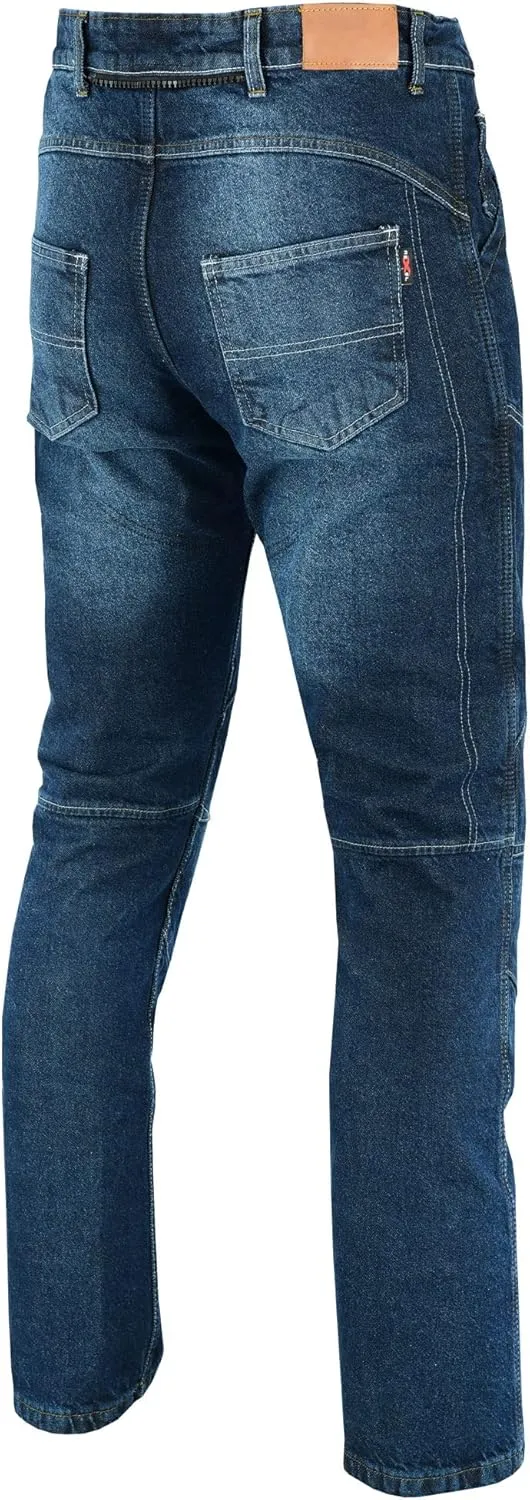 Motorcycle Kevlar Jeans ProtectiveMotorcycle Denim Jeans Pants Reinforced Hip and Knee Safety with CE Removable Armor
