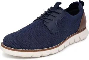 Nautica Men's Knit Dress Oxford Dress Sneakers: Breathable, Stylish, Lightweight & Comfortable - Ideal for Business or Walking