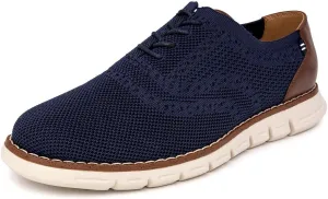 Nautica Men's Knit Dress Oxford Dress Sneakers: Breathable, Stylish, Lightweight & Comfortable - Ideal for Business or Walking