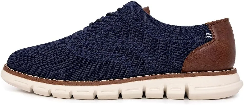 Nautica Men's Knit Dress Oxford Dress Sneakers: Breathable, Stylish, Lightweight & Comfortable - Ideal for Business or Walking