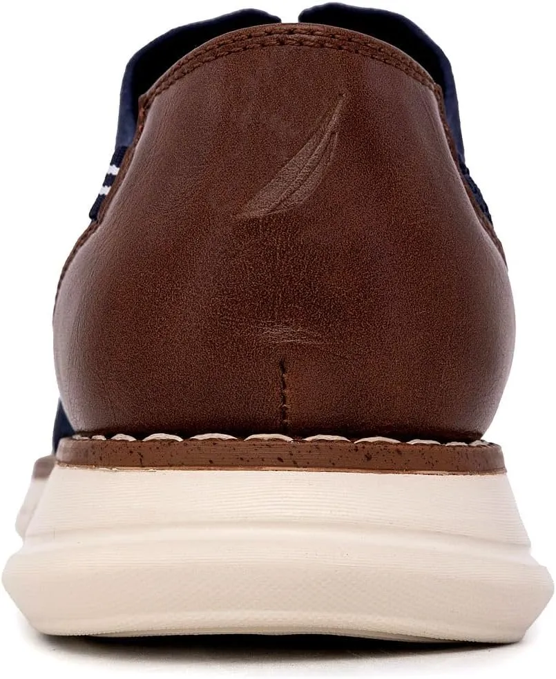 Nautica Men's Knit Dress Oxford Dress Sneakers: Breathable, Stylish, Lightweight & Comfortable - Ideal for Business or Walking
