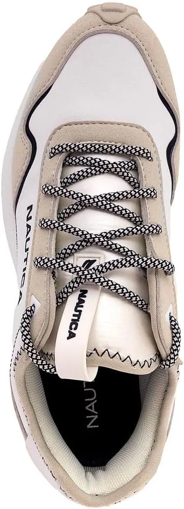 Nautica Women’s Lace-Up Fashion Sneakers – Low-Top Casual Walking & Tennis Shoes with Platform or Regular Heel