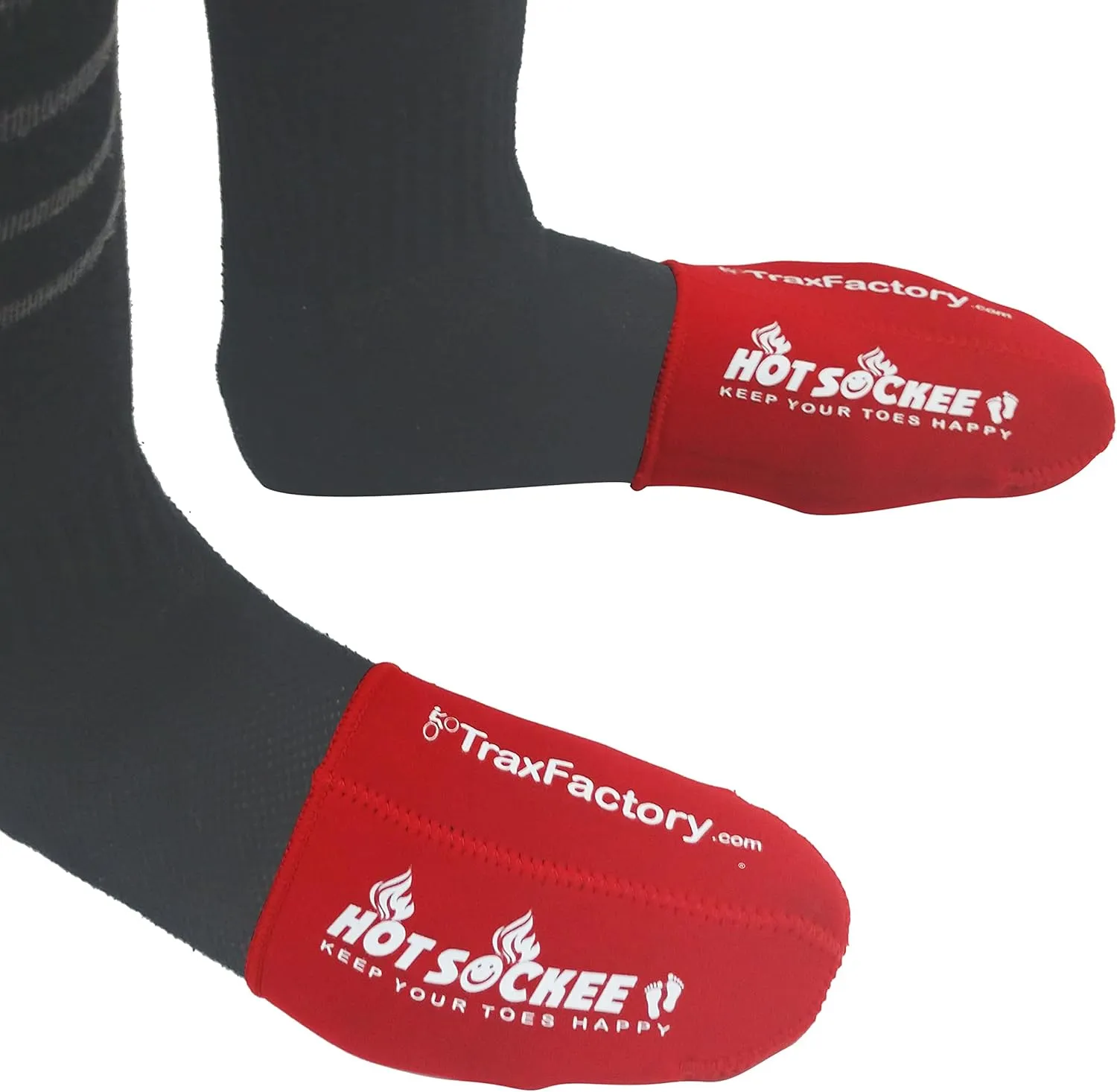 Neoprene Toe Warmers - Worn Inside Shoes or Boots - 3 Sizes - Cycling, Hiking, Winter Sports, Camping, Work & Construction Boots