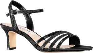 NINA Nelena - Women's Sparkling Dress Sandals with Crystal Embellishments Shoes - Elegant and Comfortable heeled Sandals for Women - Casual and Dress - Women Shoes