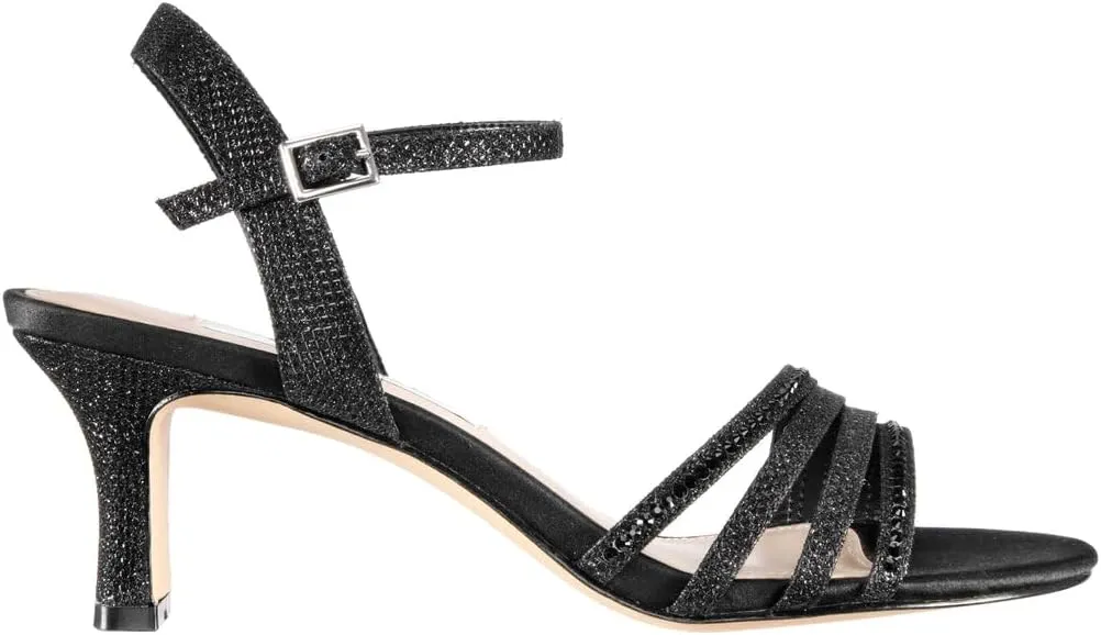 NINA Nelena - Women's Sparkling Dress Sandals with Crystal Embellishments Shoes - Elegant and Comfortable heeled Sandals for Women - Casual and Dress - Women Shoes