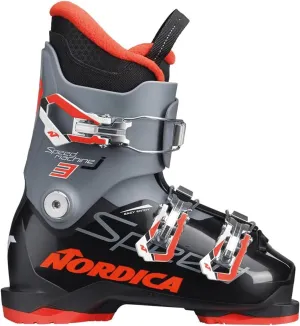 Nordica Speedmachine J3 Kid's Alpine Ski Boots (Black/Anthracite/Red, 20.5)