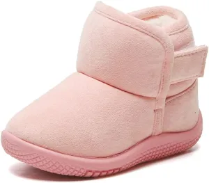 OAISNIT Baby Boy Girl Snow Boots Toddler Warm Winter Booties Anti-slip Lightweight Plush Outdoor Shoes for First Walkers 6 12 18 24 Months
