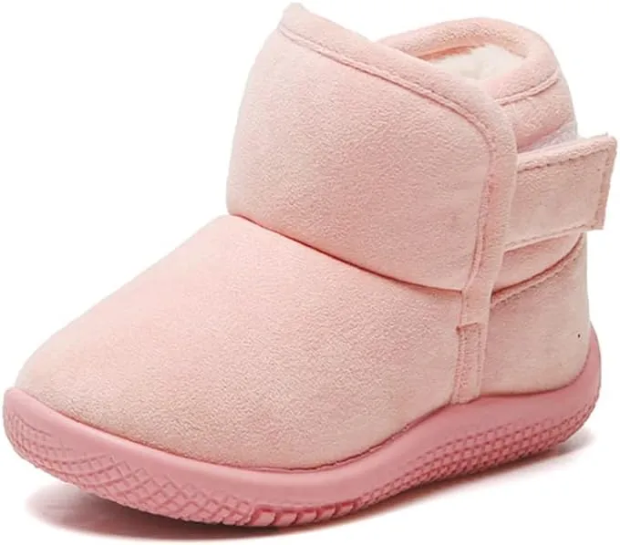 OAISNIT Baby Boy Girl Snow Boots Toddler Warm Winter Booties Anti-slip Lightweight Plush Outdoor Shoes for First Walkers 6 12 18 24 Months