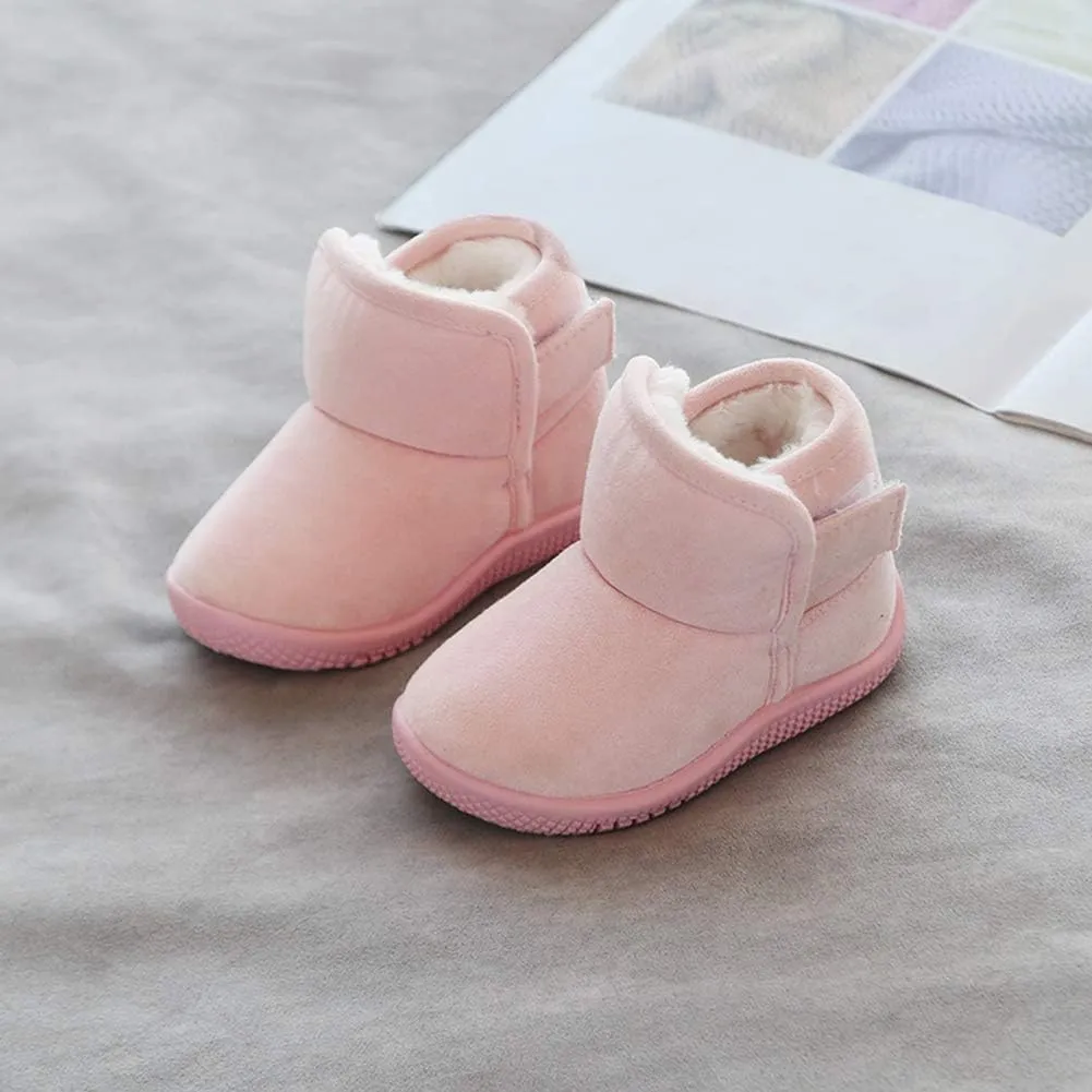 OAISNIT Baby Boy Girl Snow Boots Toddler Warm Winter Booties Anti-slip Lightweight Plush Outdoor Shoes for First Walkers 6 12 18 24 Months